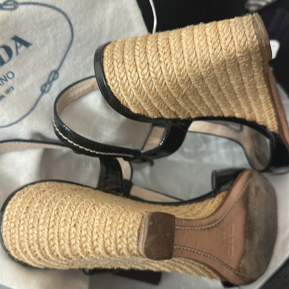 🌺Prada shoes size 38 1/2 Calzature Donna Vernice - Picture 9 of 10